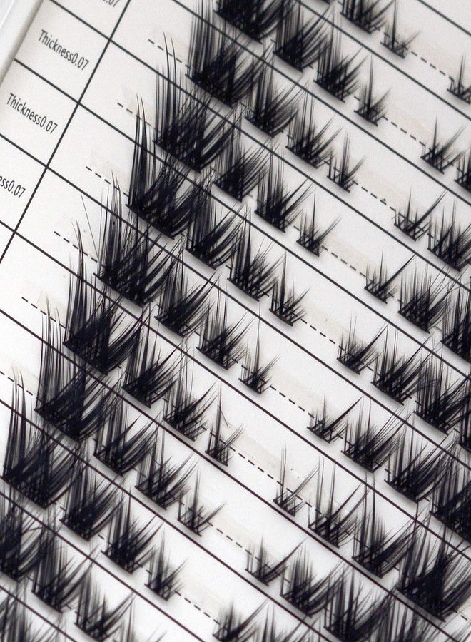 Bershnor 32 Pairs Cat Eye Individual Lashes Wispy Cat Eye Lashes DIY Lash Extensions 256pcs Clusters Lashes 8-16MM Fluffy Volume Eye Eyelashes Clusters - Image 5
