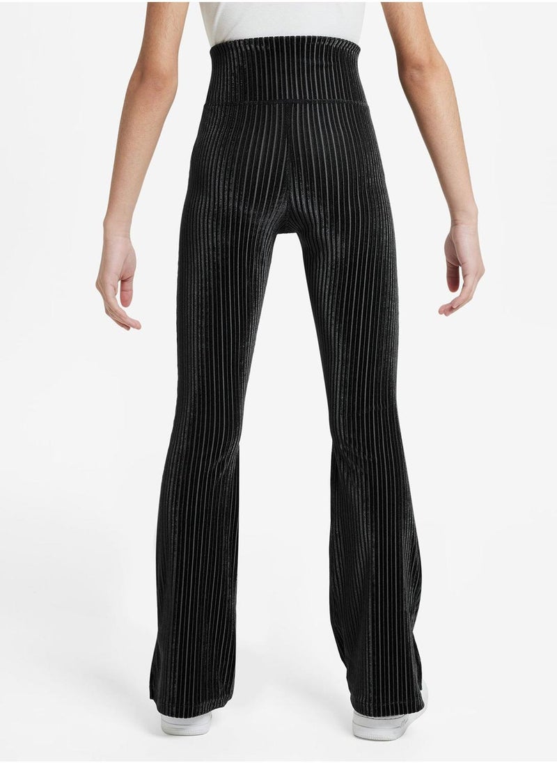 Nike - Youth Nsw Ribbed Flare Tights - Image 1