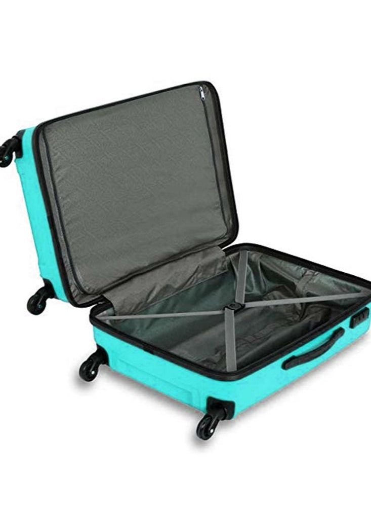 KAMILIANT - KAMILIANT  Triprism 3PCS SET hardside Luggage sets with Spinner wheels - Cabin,Medium,Large - Aqua Blue - Image 1