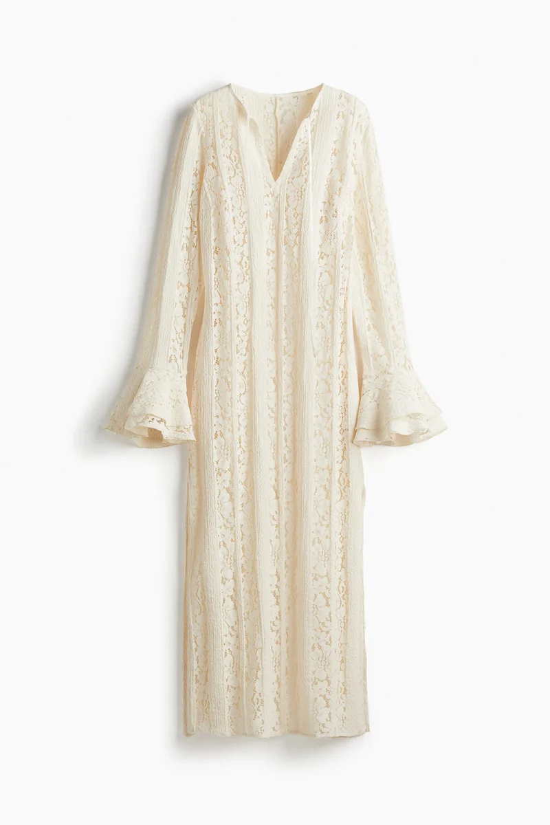 H&M Lace-detail maxi dress