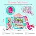randhar Dollhouse of Pets Toy Play Set Foldable Pets Doll House with 31PCS Includes 2Dolls Motor Pool 6Little Pets Slide and Sounds PretendPlay Toddler Playhouse Ideal Gift for Children aged 3 - Image 4