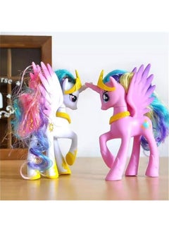 OCTOBER Little Horse Toy Friendship Movie Feature Character 14CM Doll Action Figure Model Toy for Girls (Pinkie Pie)  - Image 4