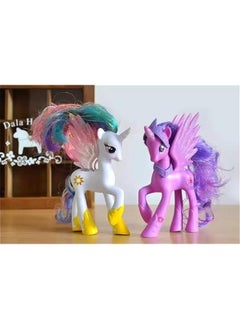 OCTOBER Little Horse Toy Friendship Movie Feature Character 14CM Doll Action Figure Model Toy for Girls (Pinkie Pie)  - Image 3