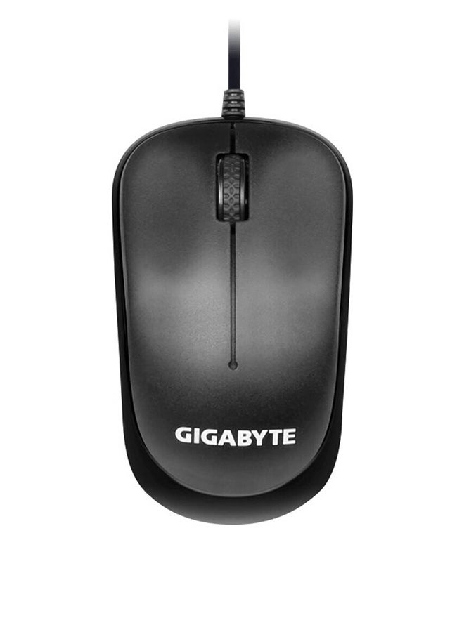 جيجابايت مجموعة لوحة مفاتيح وفأرة سلكية، حساسية 1000 نقطة في البوصة، واجهة USB، تفعيل غشائي، حتى 3 مليون نقرة، فأرة تدوم طويلاً، طول كابل 1.5 متر، KM6300 - Image 3