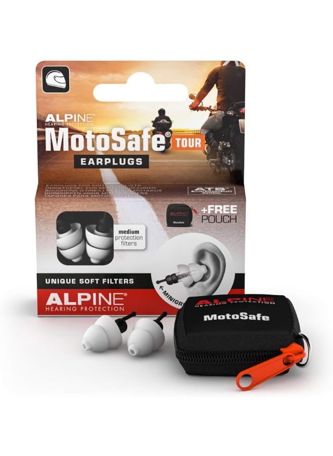 Alpine Motosafe Pro Ear Plugs Racing & Touring Hearing Protection  - Image 1