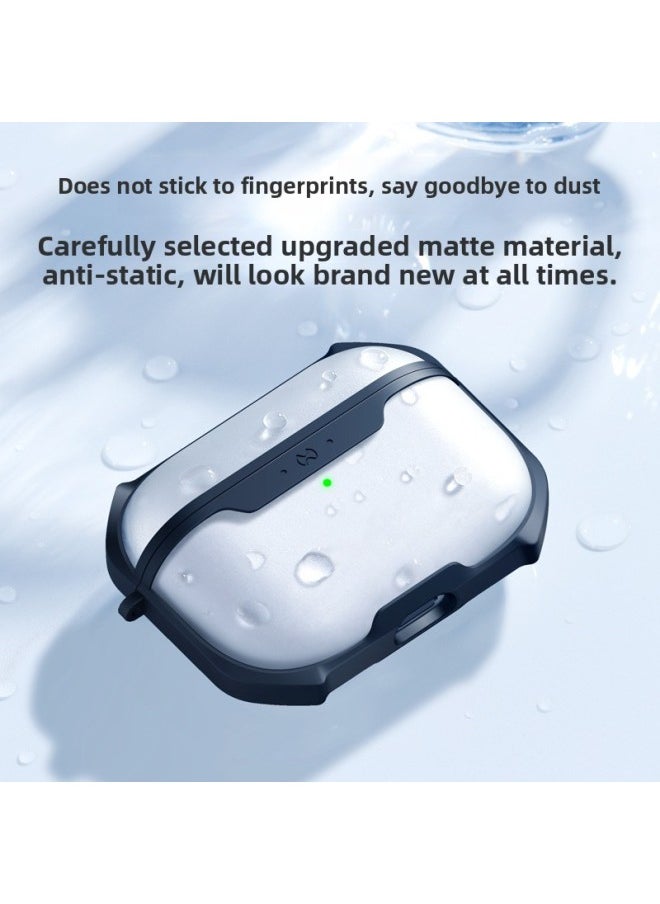 Xundi Airpods Pro Protective Case For Apple 3 Generation Protective Case 1/2 Generation Case Silicone Headset Bag 3-Color:Black-Applicable Model:airpods Pro2（2022）