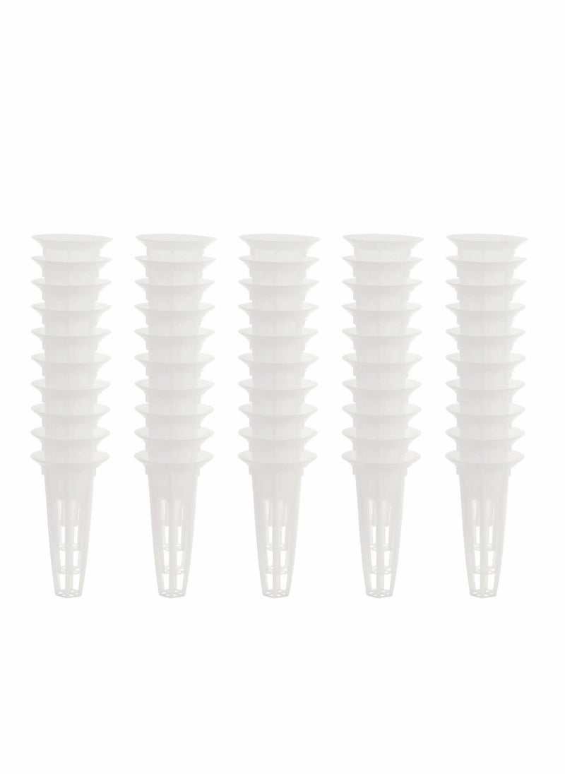 KASTWAVE Grow Baskets for Hydroponic Growing System, Seed Pod Basket Made of Durable Plastic, Plant Growing Containers for Hydroponics, Lightweight Economy Plant Baskets 50Pcs  - Image 3