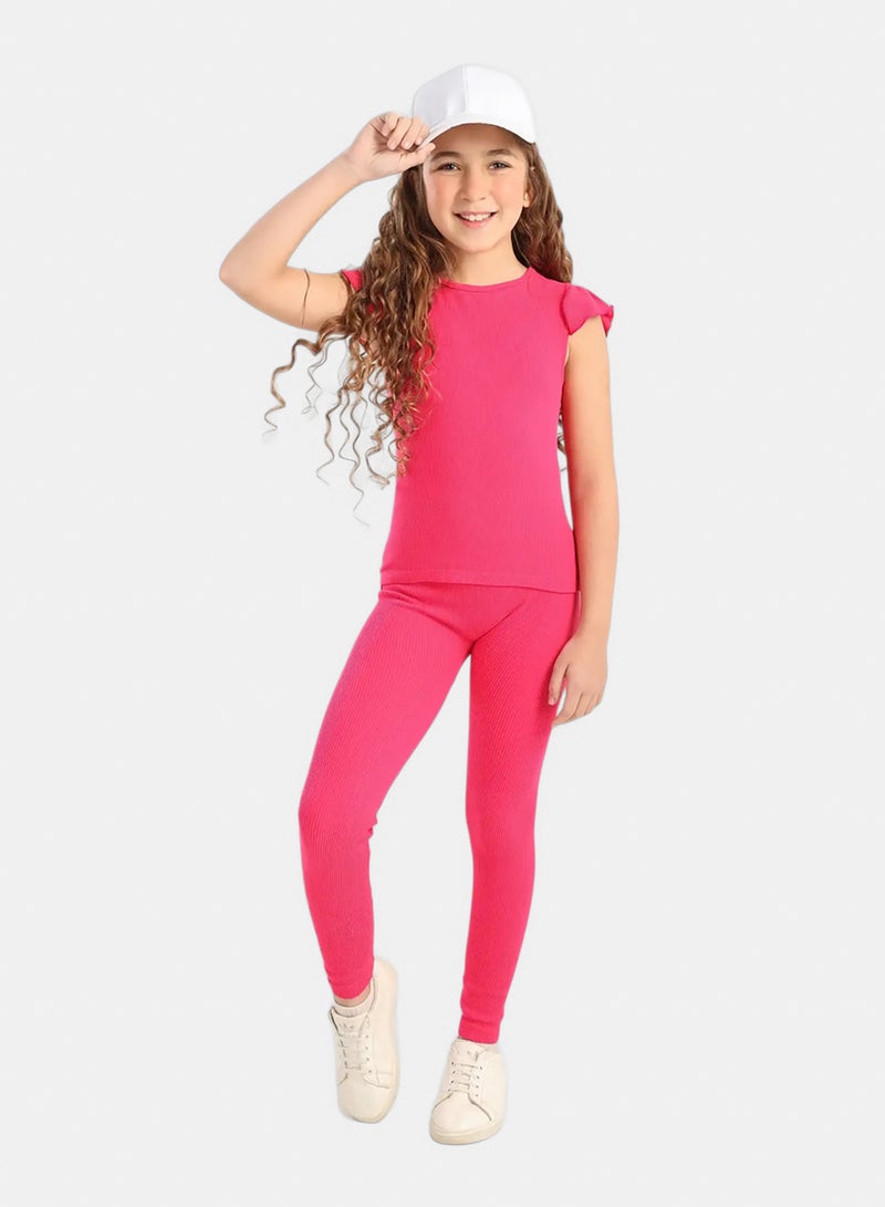 Carina Girly Ribbed Ruffle Top - Image 5