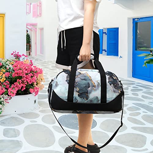 JIANYA Kids Overnight Duffle Bag Girls Boys Sport Gym Bag with Shoe Compartment & Wet Pocket, Carry On Weekender Travel Bag for Kid Girl Boy - Image 4