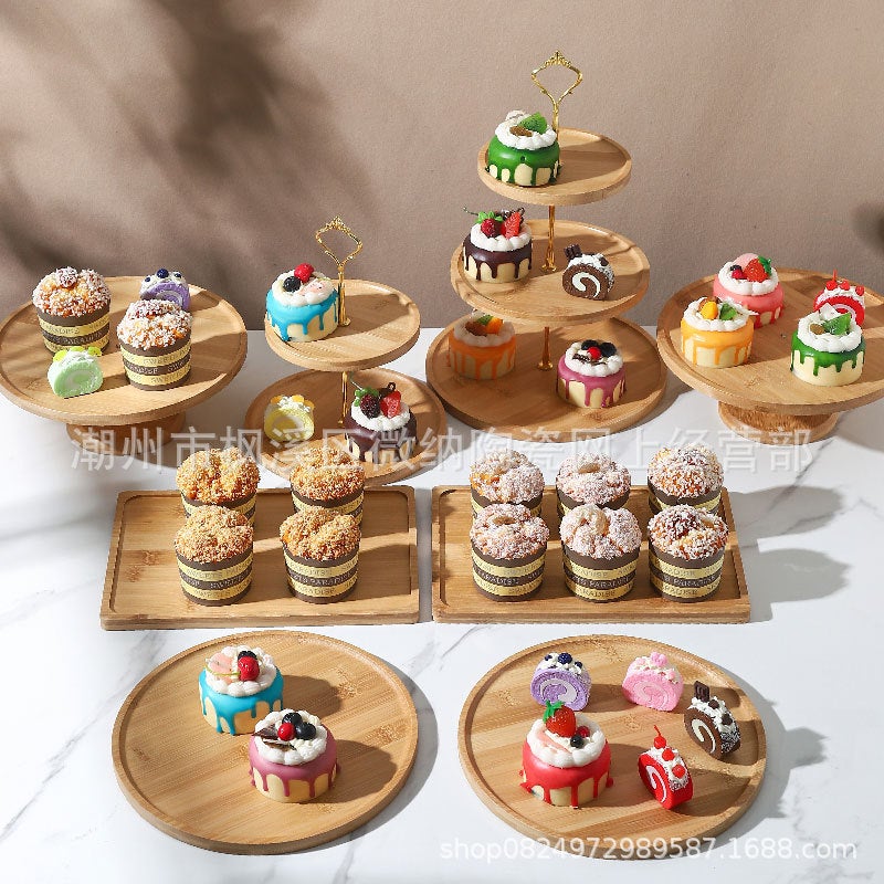 Three-Layer Fruit Plate Wedding Cake Plate Afternoon Tea Stand Dessert Table Ornaments High-Foot Two-Layer Display Stand Storage - Image 5