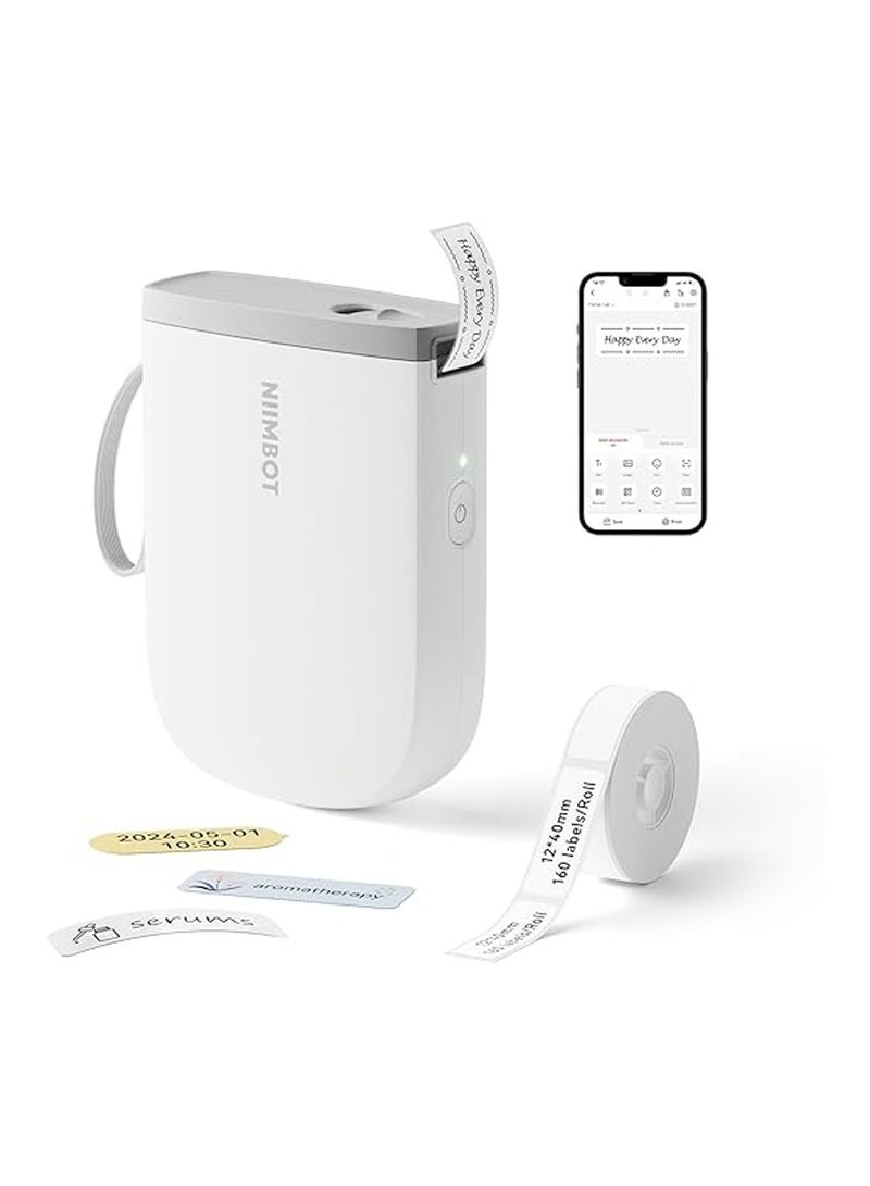 NIIMBOT D11_H Upgraded Portable Thermal Label Printing Machine with 1 Roll Tape - High Resolution 300dpi Printing up to 100mm Long - Image 1