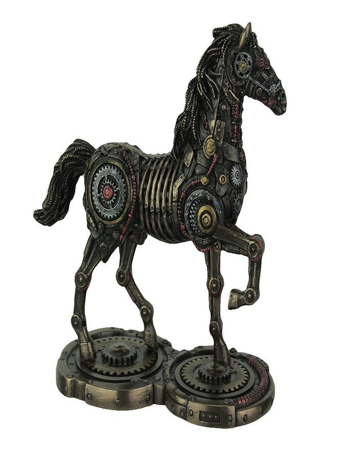 Veronese Design Steampunk Gear Mechanical Gaited Horse Figurine Statue 9 H - Image 1