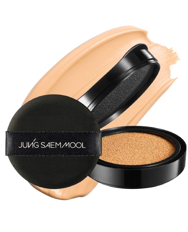JUNG SAEM MOOL Essential Skin Nuder Cushion 21 Medium 0.49 Fl Oz (Refill Only, SPF 50 Broad Spectrum) | Natural Radiant Finish, Lightweight Hydration, Korean Cushion Foundation - Image 1