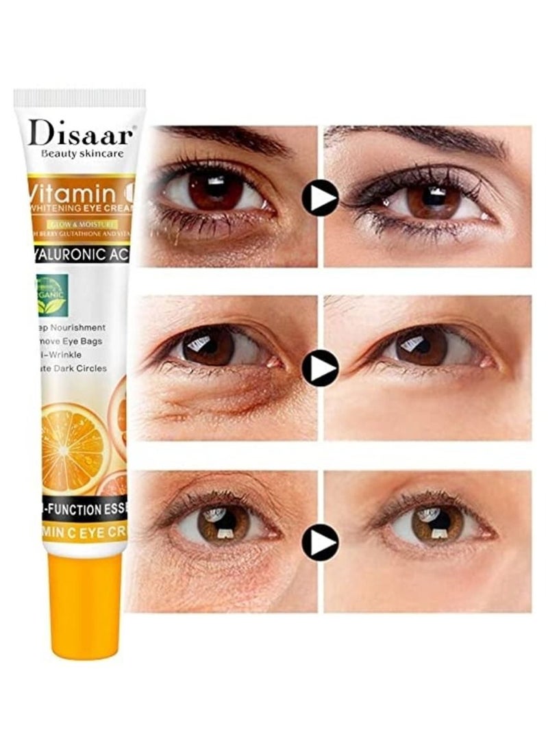 Disaar Disaar Beauty Eye Care Eye Bags Removal Anti Aging Anti Wrinkle Vitamin C Eye Cream for Dark Circles - Image 3