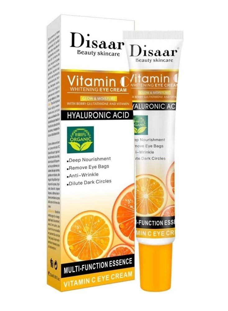 Disaar Disaar Beauty Eye Care Eye Bags Removal Anti Aging Anti Wrinkle Vitamin C Eye Cream for Dark Circles - Image 1