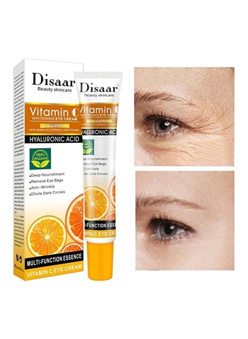 Disaar Disaar Beauty Eye Care Eye Bags Removal Anti Aging Anti Wrinkle Vitamin C Eye Cream for Dark Circles - Image 2