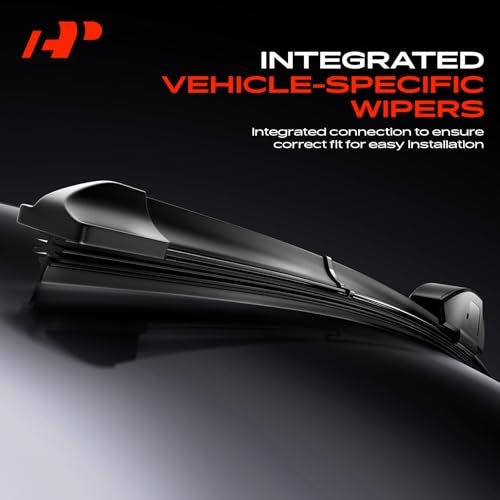 A-Premium Pack of 2 Windshield Wiper Blades with Wear Indicator & Towel - Compatible with Cadillac CTS, CTS-V & Lincoln MKX, Nautilus & Chevrolet Trailblazer RS - 24" and 18", TLP/TL2 Connector - Image 3