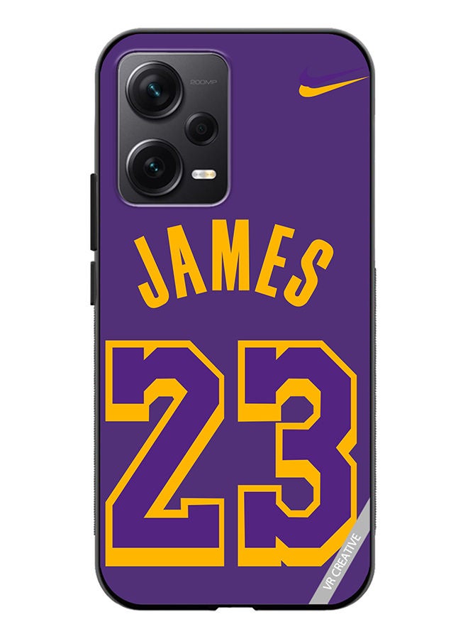 VR CREATIVE Protective Case Cover For Xiaomi Redmi Note 12 Discovery James 23 Purple Design Multicolour - Image 1