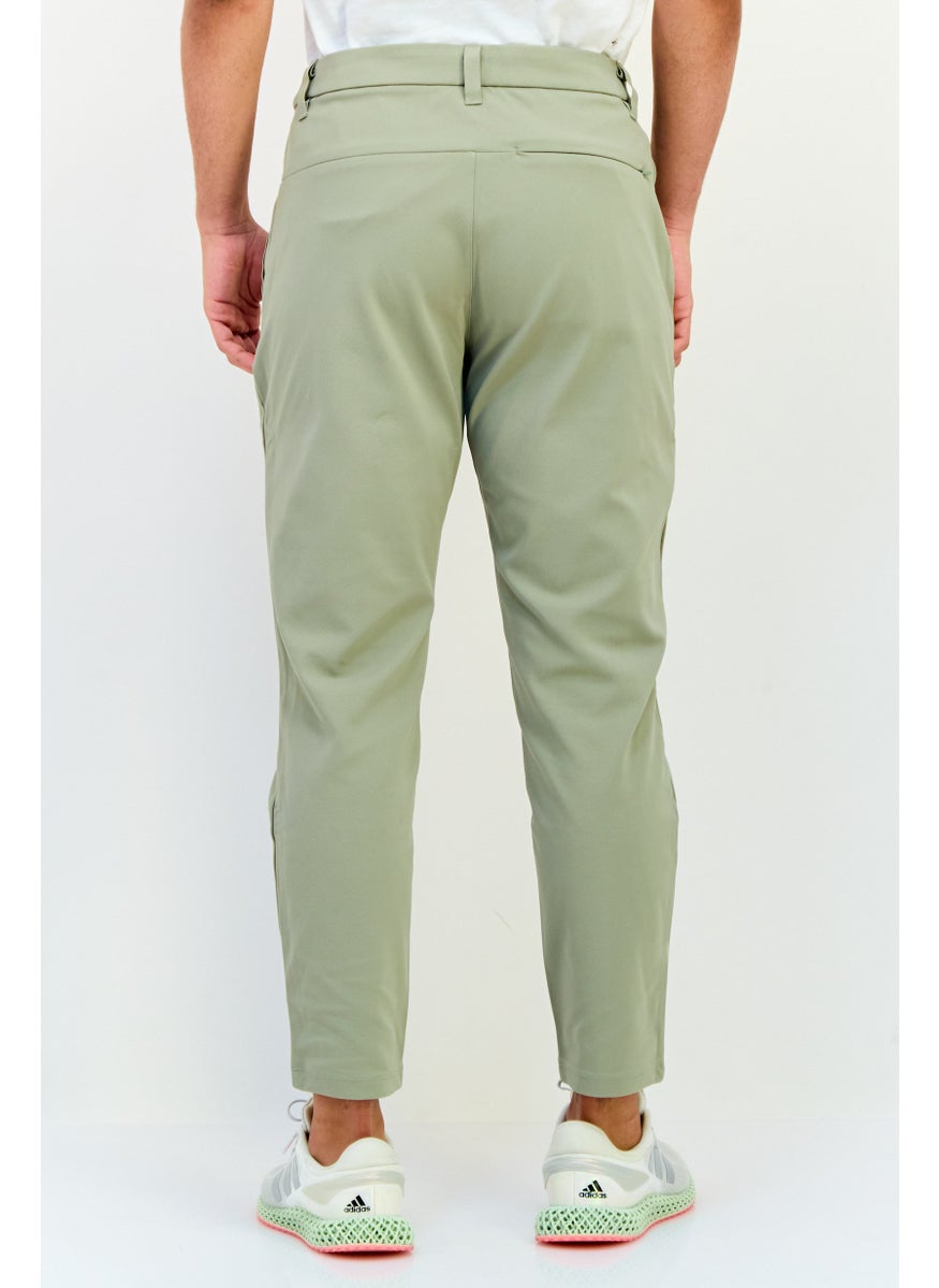 Adidas Men Sportswear Fit Solid Outdoor Track Pants, Sage  - Image 3