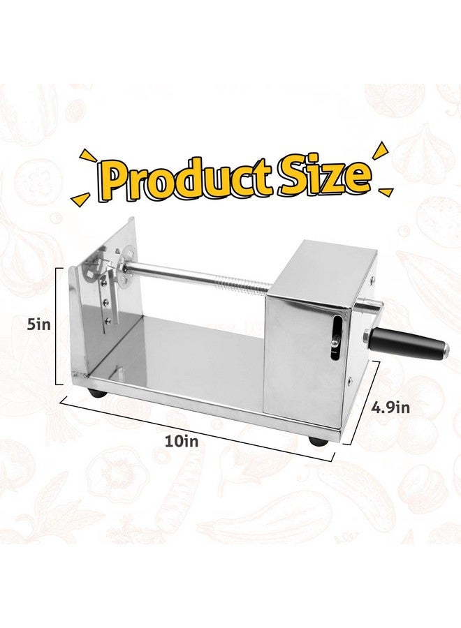 RioRand Manual Stainless Steel Twisted Potato Slicer Spiral Potato Cutter French Fry Graters Potato Tornado Twister - Image 2