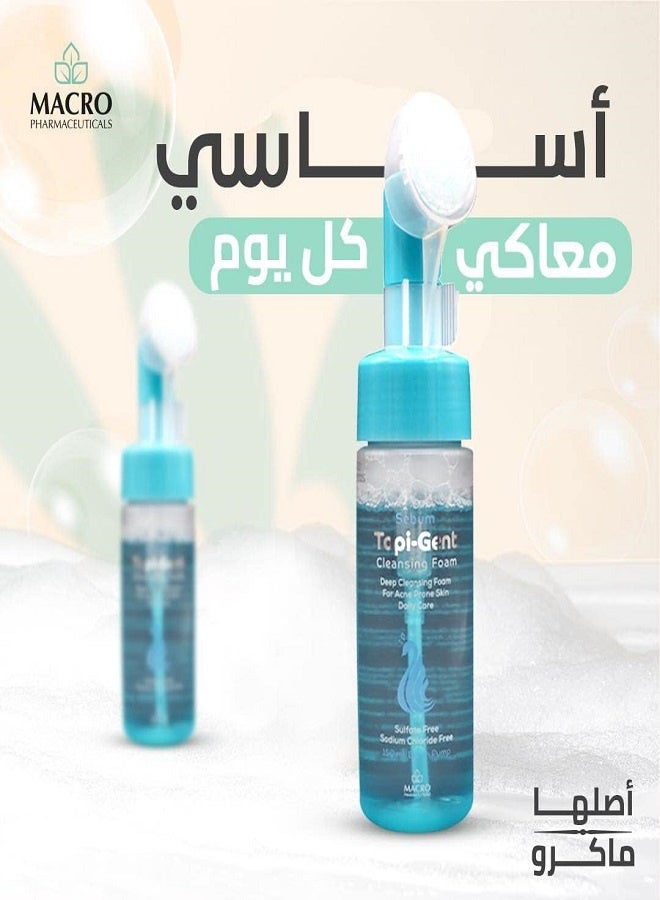 Macro Sebum Topi-gent Cleansing Foam - 150 Ml - Image 2