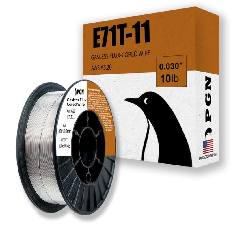 PGN Bearings PGN Flux Core Welding Wire E71T11 030 Inch 10 Pound Spool Gasless Mild Steel Welding Wire with Low Splatter For All Position Arc Welding - Image 3