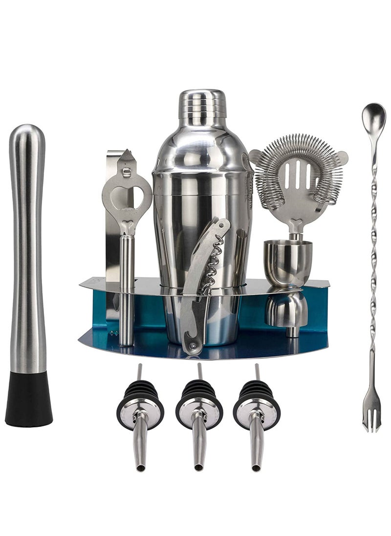 11pcs Cocktail Set Boston Shaker Mixer Stainless Steel Drink Making Tool Kit for Home Bar Use multicolour - pzsku/Z8E9FB22DE075A400C158Z/45/_/1648484516/75e7e936-104e-49b1-8389-c139a0ea2739