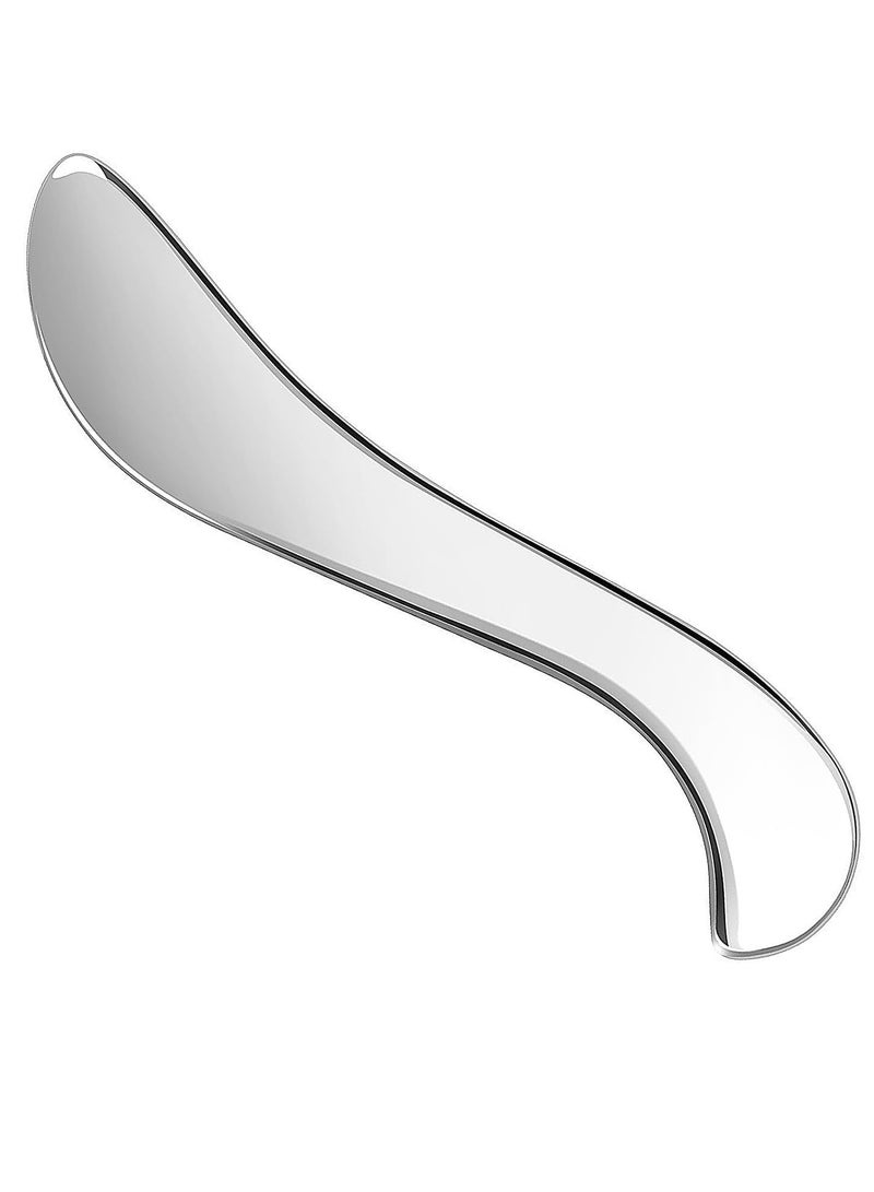Loquat Guasha Massage Tool, Grade Stainless Steel Scraping Tool for Soft Tissue Upgrade Physical Therapy Stuff,Used for Back, Legs, Arms,Neck,Shoulder, Gua sha Tool - Image 1