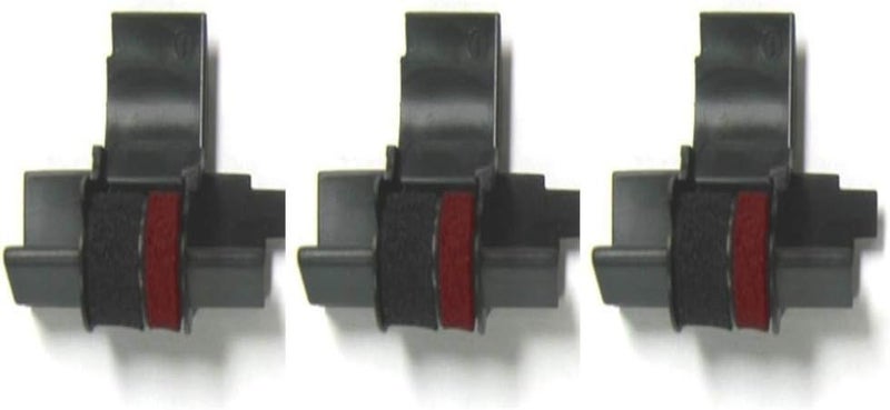 COMPUMATIC (3 Pack) Compatible/Replacement Calculator Ink Roller, Black/Red IR-40T, for Casio HR-300RC HR-200RC HR-170RC HR-150RC HR-100RC HR-100TM HR-150TM and More - Image 1