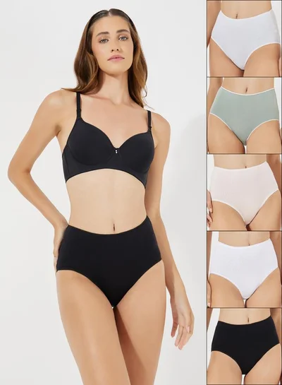 ستايلي عبوة من 5 - قطن سادة كلوت كامل