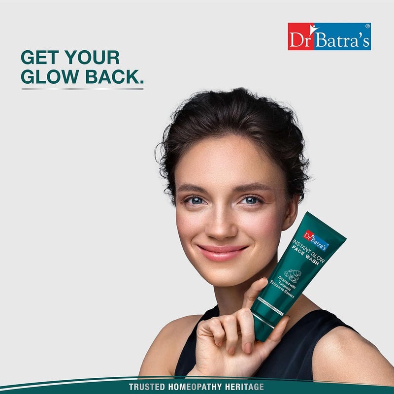 Dr Batra's Dr Batras Dr BatraS Instant Glow Face Wash Enriched With Turmeric Repairs Skin Damage Prevents Infections Face Wash For Skin Complexion Glowing Skin 100 Gm Pack Of 3 - Image 2