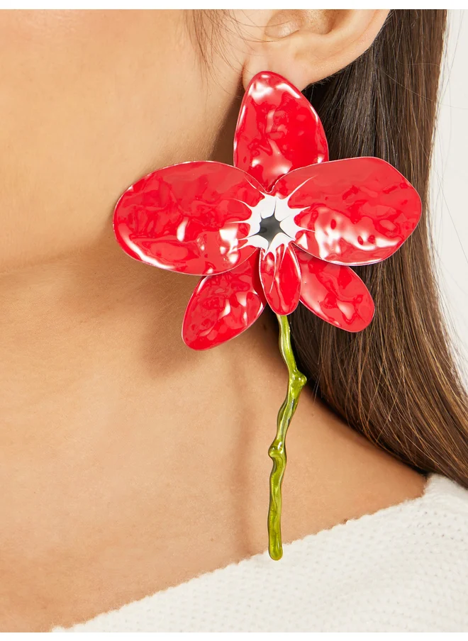 ستايلي Styli Flower Dangle Earrings