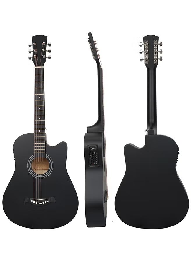FLYHSO 38 Inch 6-Strings Electric Acoustic Guitar Set - Image 2