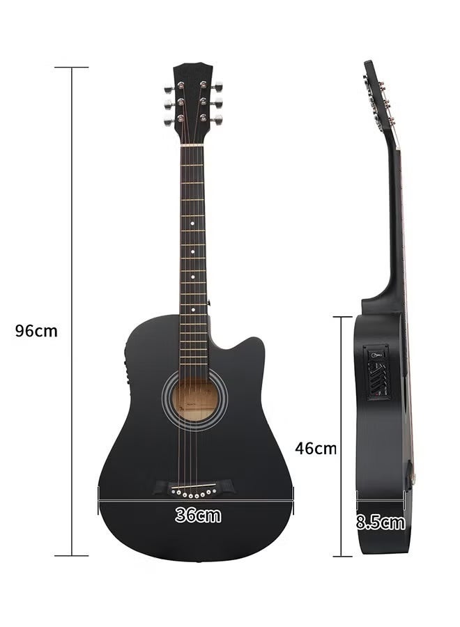 FLYHSO 38 Inch 6-Strings Electric Acoustic Guitar Set - Image 3