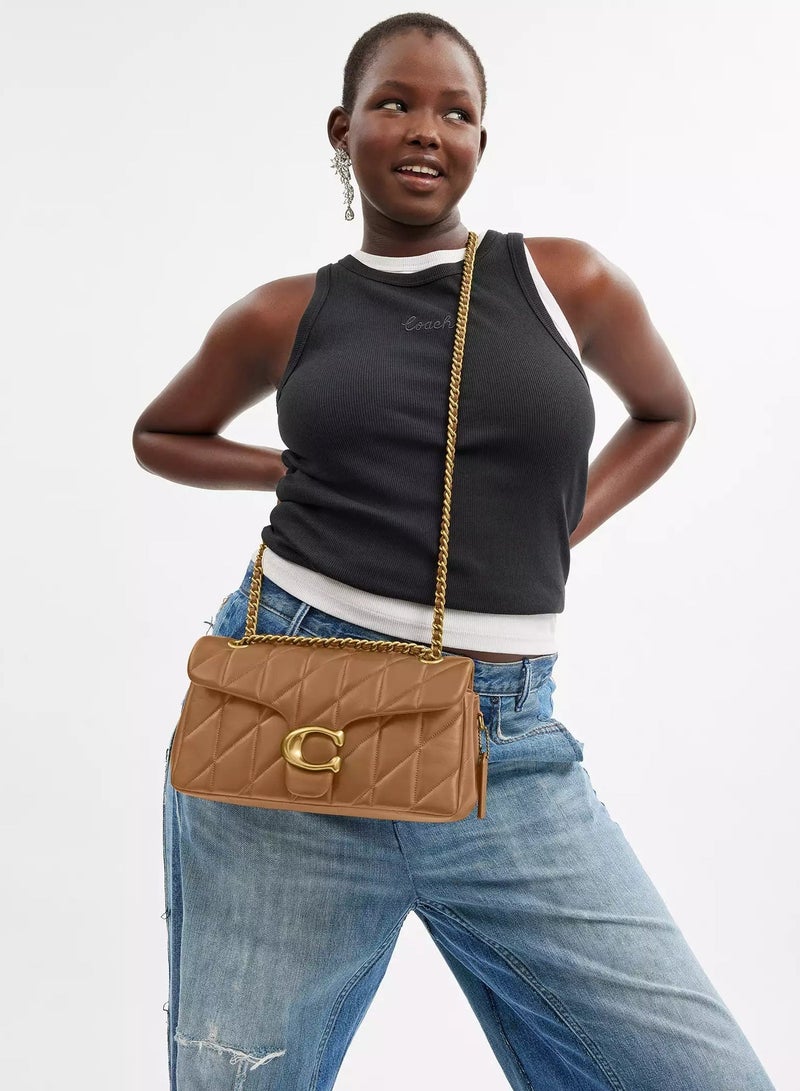 coachoutlet Coach Tabby Shoulder Bag 26 With Pillow Quilting, Women's Shoulder Bag, Women's Tote Bag, Women's Hand Bag,Women's Cross Body Bag, Women's Wallet, Women's Travel Bag, Light-Brown-26cm - Image 3