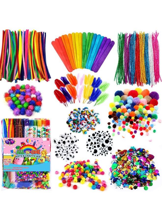 Spot Children's Handmade Educational Toys Material Package Creative DIY Toy Set 1000PCs-Color:Multiple Colors - Image 2