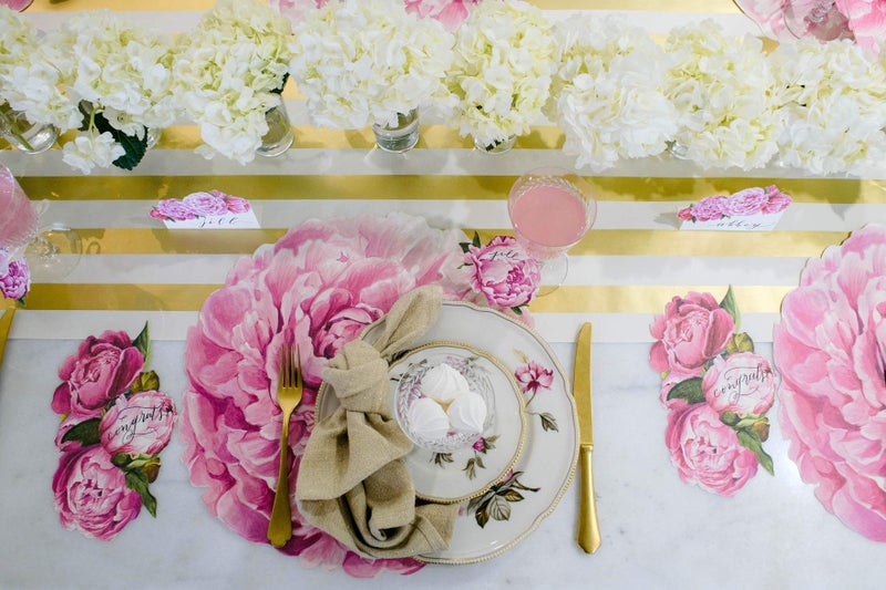 Hester & Cook Hester and Cook Die Cut Peony Placemat - Image 4