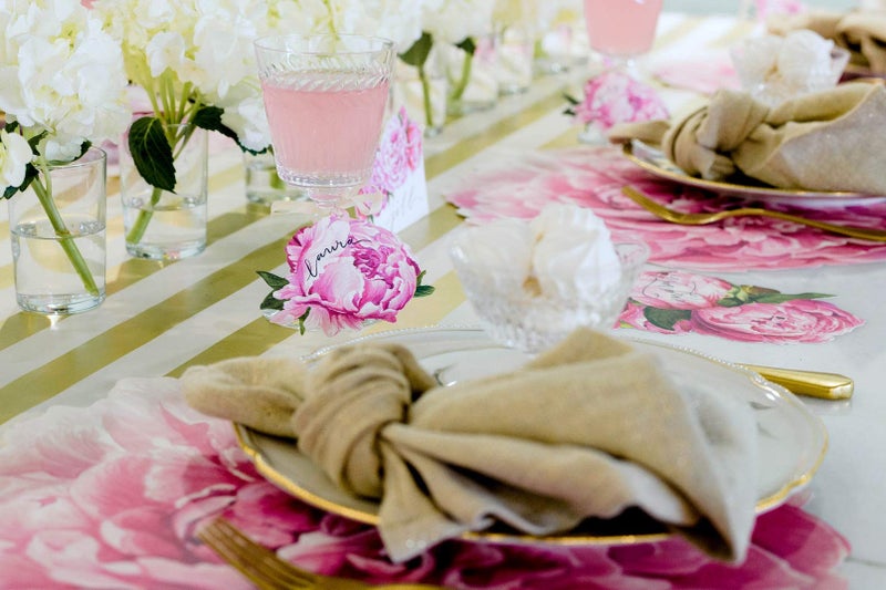 Hester & Cook Hester and Cook Die Cut Peony Placemat - Image 5