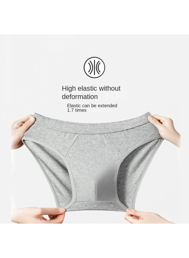 ملابس داخلية رجالية سروال داخلي نوع A قطن نقي مضاد للبكتيريا صيفي وسط الخصر فضفاض قابل للتنفس مقاس كبير شورتات رجالية مثلثة - Image 4