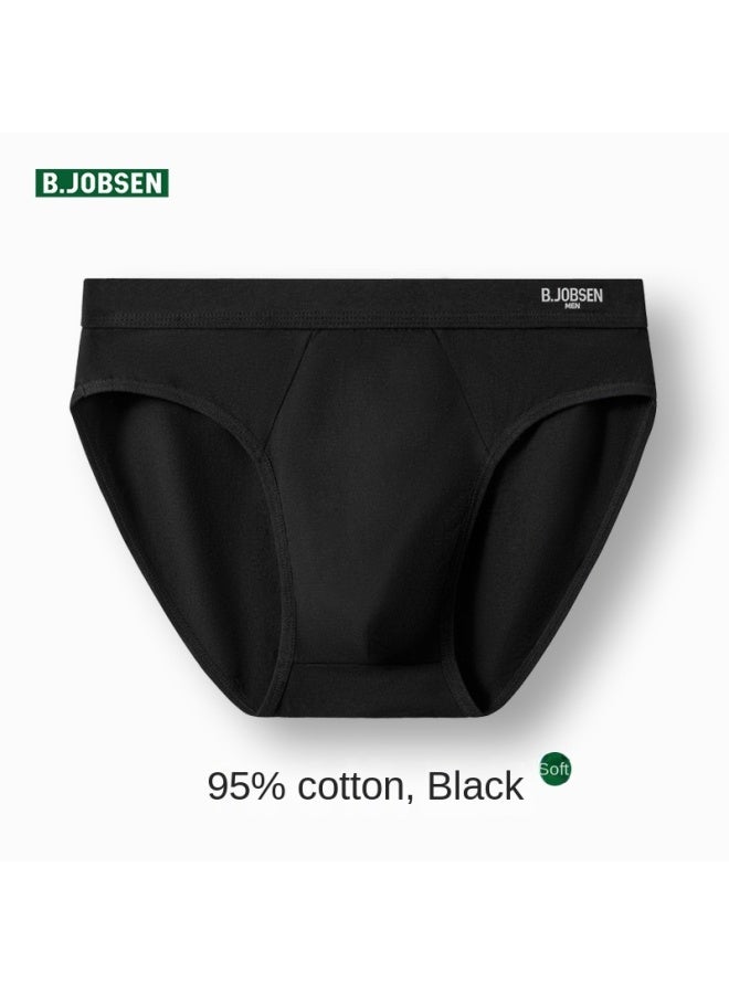 ملابس داخلية رجالية سروال داخلي نوع A قطن نقي مضاد للبكتيريا صيفي وسط الخصر فضفاض قابل للتنفس مقاس كبير شورتات رجالية مثلثة - Image 1