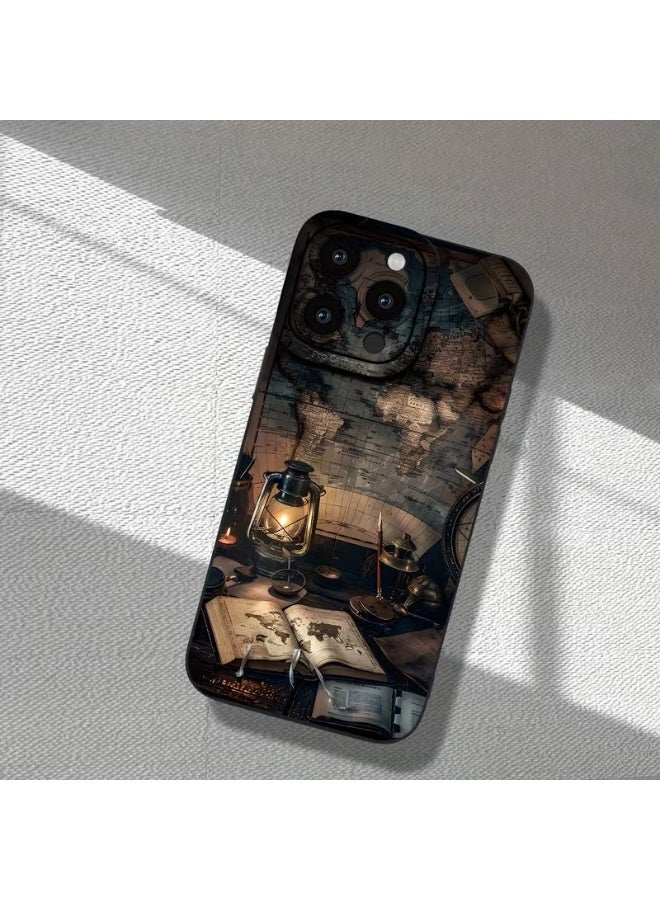 Temu A geo-patterned phone case with a premium matte finish, offering full lens protection, shock resistance, drop resistance, and fingerprint resistance. Compatible with iPhone 14 Pro. - Image 2