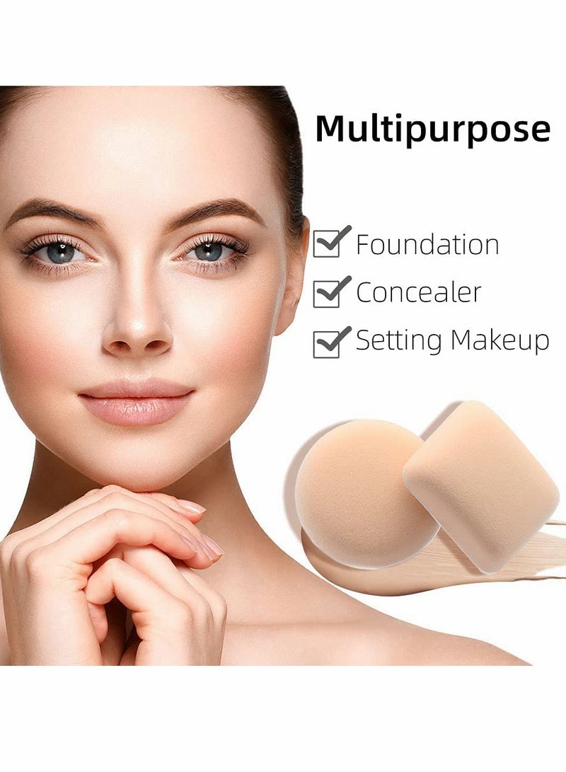 KASTWAVE Foundation Sponge Air Cushion Puff, 6 Pcs Ultra Soft Makeup Sponges Set Face Paint Sponge Set Primer Puff Sponges for Cream, Liquid Foundation & Powder Application (Triangle Round And Square) - Image 2