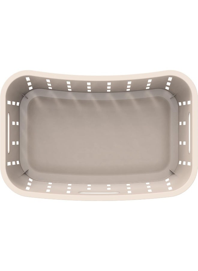 Cosmoplast سلة غسيل بحجم 40 لتر خشب الأرز لون دافئ توب  - Image 3