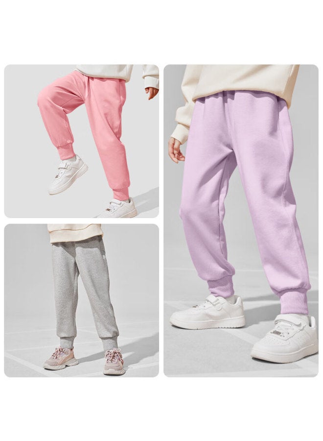 Snoopy Girls' Spring Pants 2025, Stylish Children'S Drawstring Sweatpants, Fashionable For Older Kids, Loose Casual Long Pants For Spring