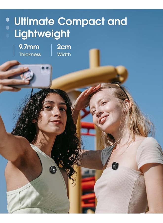 BOYA Omic Wireless Microphone for iPhone/Android with MFi Certified Lightning/USB-C Plug, Noise Reduction, 164ft 30H Battery Life with Charging Case, iPhone Microphone for Video Recording-White - Image 5