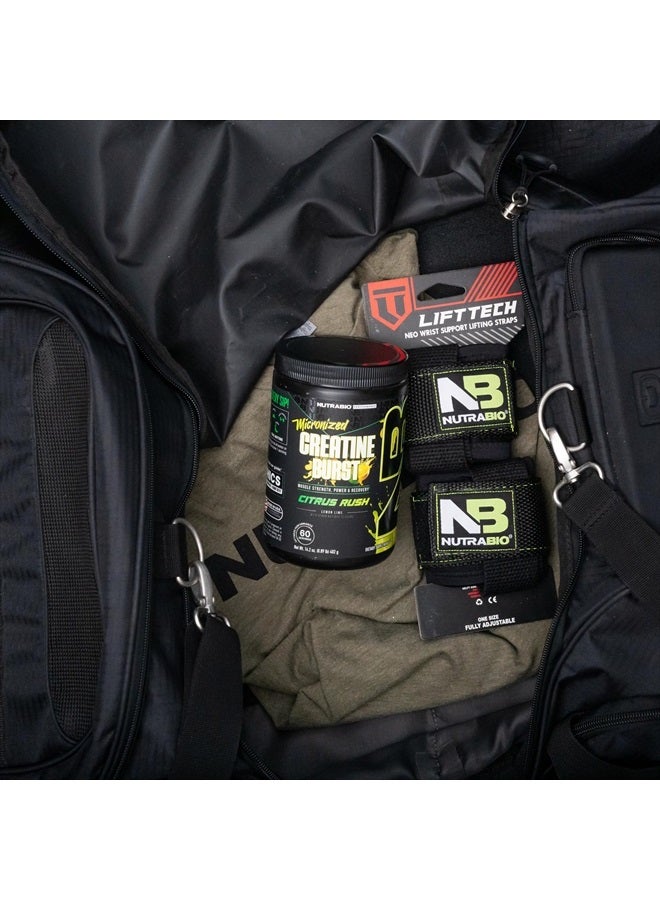 NutraBio Creatine Burst – Micronized Creatine Monohydrate Powder – 300 G – Muscle Growth, Reduce Soreness – Faster Recovery Time – 60 Servings Citrus Rush - Image 2