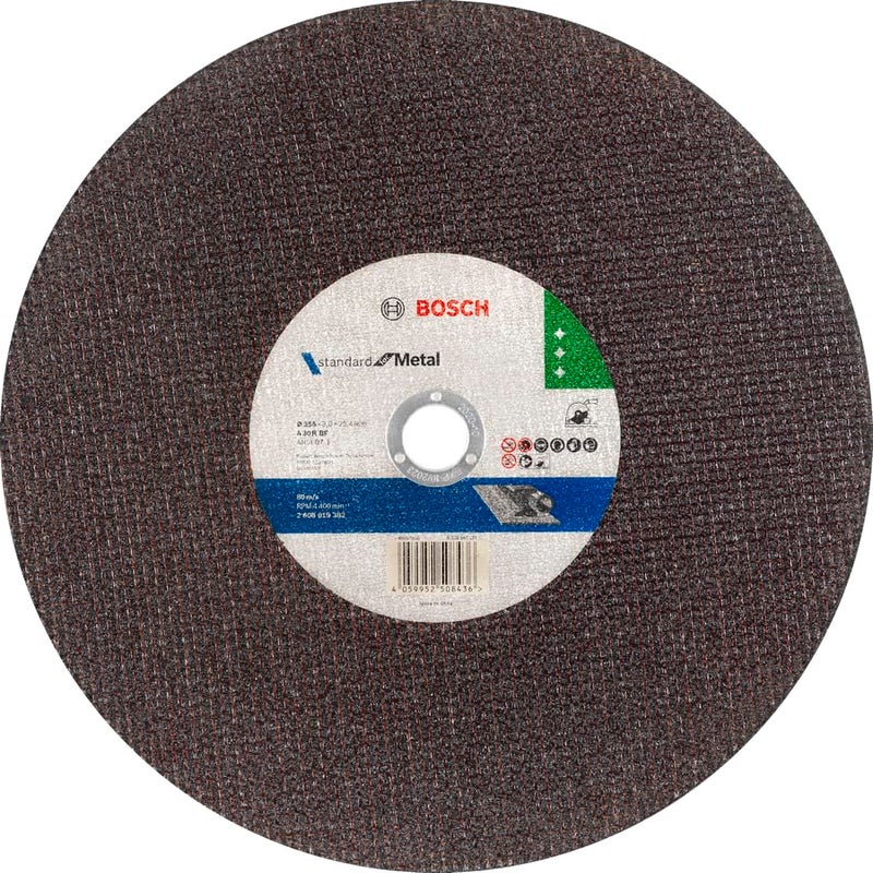 BOSCH 2608619382 Professional Cutting Wheel - Double Net - Standard for Metal - 14" / 355mm Long Life (Pack of 10) - Image 2