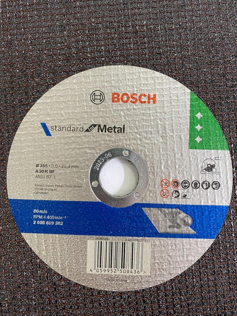 BOSCH 2608619382 Professional Cutting Wheel - Double Net - Standard for Metal - 14" / 355mm Long Life (Pack of 10) - Image 1