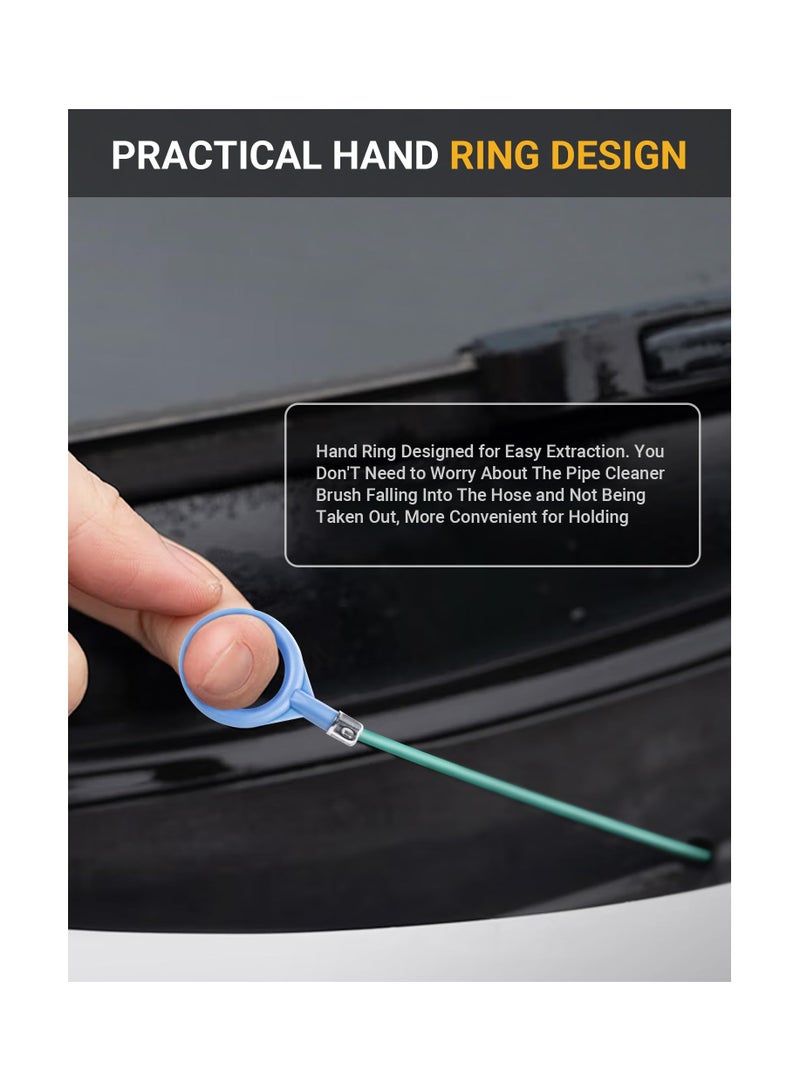 SYOSI Upgraded Auto Sunroof Drain Cleaning Tool, Flexible Drain Brush Long Pipe Cleaners for Car, Tube Cleaning Brush Slim Drain Dredging Tool Perfect for Car Sunroof, Windshield Wiper Drain Hole(2 Pack) - Image 5