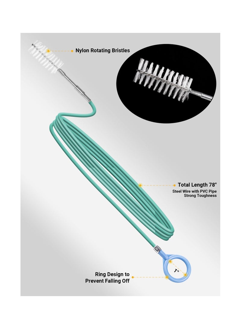 SYOSI Upgraded Auto Sunroof Drain Cleaning Tool, Flexible Drain Brush Long Pipe Cleaners for Car, Tube Cleaning Brush Slim Drain Dredging Tool Perfect for Car Sunroof, Windshield Wiper Drain Hole(2 Pack) - Image 4